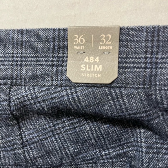 J Crew 484 Blue Pants/Trousers 36Wx32 Cotton Flannel SLIM Flat Front MSRP=$89.50 - Picture 5 of 7